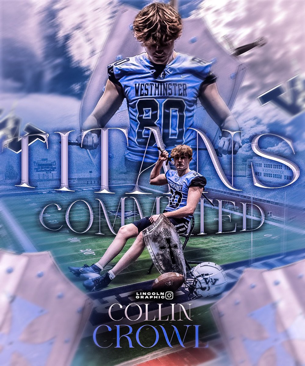 Collin Crowl (@crowl_collin) on Twitter photo Blessed to announce my commitment to Westminster! I want to thank my family, friends and coaches for making this a possibility! #AGTG #TitanUp
<a href="/Coach_LMurphy/">Levi Murphy</a> <a href="/CoachMundis/">Connor Mundis</a> <a href="/CoachHardyWRs/">Coach Jaevon Hardy</a> <a href="/DTown_Football/">Dallastown Wildcats Football</a> <a href="/Havokk37/">Coach Cook(TC)</a> <a href="/WCtitansFB/">Westminster Football</a> <a href="/WC_Titans/">Westminster Titans</a> Blessed to announce my commitment to Westminster! I want to thank my family, friends and coaches for making this a possibility! #AGTG #TitanUp
<a href="/Coach_LMurphy/">Levi Murphy</a> <a href="/CoachMundis/">Connor Mundis</a> <a href="/CoachHardyWRs/">Coach Jaevon Hardy</a> <a href="/DTown_Football/">Dallastown Wildcats Football</a> <a href="/Havokk37/">Coach Cook(TC)</a> <a href="/WCtitansFB/">Westminster Football</a> <a href="/WC_Titans/">Westminster Titans</a>