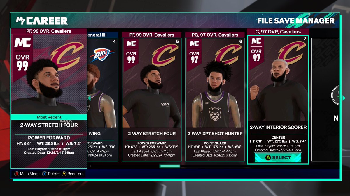 yLexati's tweet image. Selling Starter 5 account 
1 mill vc in clothes (30 customs)
7 builds 
LMK offers 
#nba2k #nba2k25community
