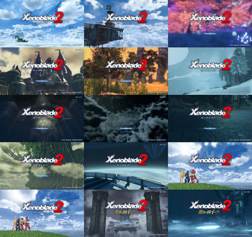 Plun_Yu's tweet image. absolutely love the Xenoblade 2 title screen changes.