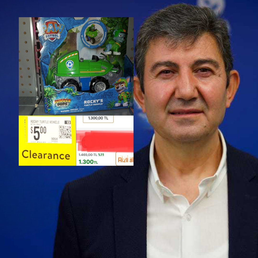 TÜİK Eski Başkanı Aydemir: "ABD'de 5 dolara (yaklaşık 180 TL) satılan oyuncak, Türkiye'de 1300 TL.

Enflasyon değil soygun bu."