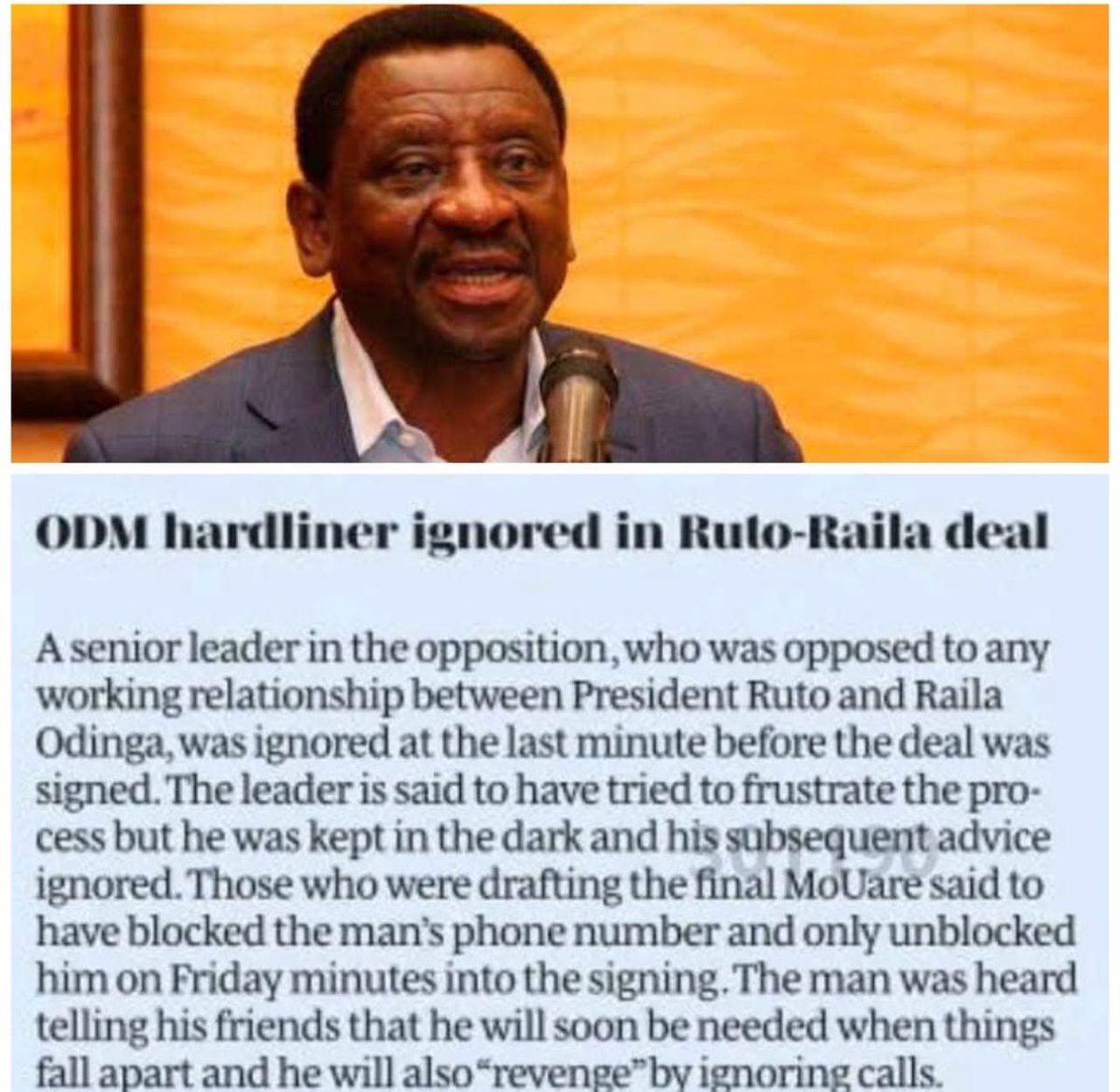 Under_worldboss's tweet image. James Aggrey Bob Orengo, a true revolutionary, fought for multiparty democracy before Raila, the cool kid, hijacked it. Orengo’s resilience in the struggle remains unmatched—a titan of Kenya’s democratic history.