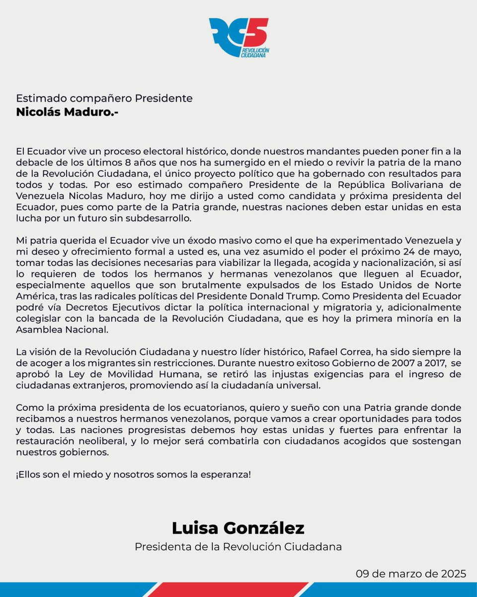 Movimiento #YoNoParo (@yonoparoec) on Twitter photo Esta señora <a href="/LuisaGonzalezEc/">Luisa González</a> no tiene ningún aprecio por nuestro pueblo. Quiere recibir a los delincuentes que expulsan desde otros países. Esta señora <a href="/LuisaGonzalezEc/">Luisa González</a> no tiene ningún aprecio por nuestro pueblo. Quiere recibir a los delincuentes que expulsan desde otros países.