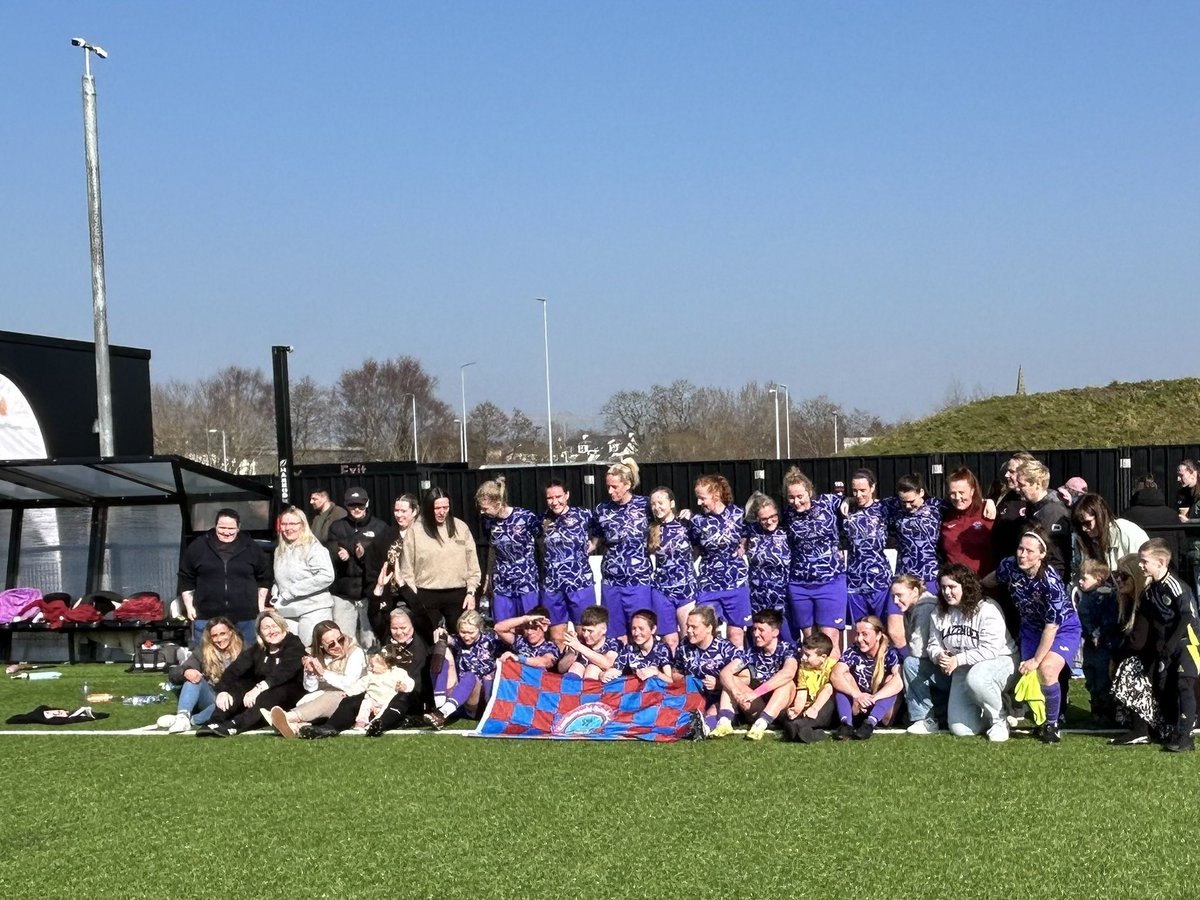 ClydesdAileen's tweet photo. Congrats to @Cumbernauldlfc who reach the final of the @ScottishPower SWFL plate following what ended up being a convincing win against a tenacious @RossvaleFCWomen dev.  I loved seeing all the bairns getting involved in the celebrations! See you all (and your wee ones) in Alloa! https://t.co/ODqdp0KMLY