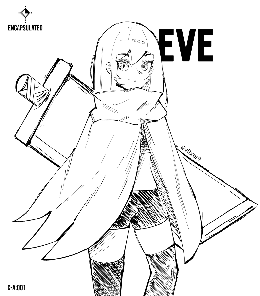 ImVitz's tweet photo. Concept art of EVE, the protagonist of my game.
She just picked up a sword and has no malice in her heart… yet. ⚔️
#conceptart #ENCAPSULATED #IndieGameDev #IndieDev https://t.co/YCyPYZlILr