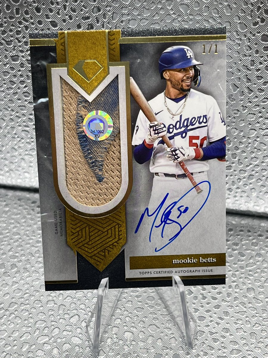Atom B (@ab331733) on Twitter photo Got a few offers (highest so far $6250) on eBay but hoping to field some here.
Retweets greatly appreciated! Thank you in advance!
Mookie Betts Jumbo Patch Auto 1/1
<a href="/pubbycards/">Pubby Cards</a> <a href="/RyansCardssLLC/">JoinMyDiscordToday</a>
<a href="/CardsMax/">Max</a> <a href="/LAcarddude/">LA Card Dude</a> <a href="/JerseyWild_/">Josh Richter</a> Got a few offers (highest so far $6250) on eBay but hoping to field some here.
Retweets greatly appreciated! Thank you in advance!
Mookie Betts Jumbo Patch Auto 1/1
<a href="/pubbycards/">Pubby Cards</a> <a href="/RyansCardssLLC/">JoinMyDiscordToday</a>
<a href="/CardsMax/">Max</a> <a href="/LAcarddude/">LA Card Dude</a> <a href="/JerseyWild_/">Josh Richter</a>