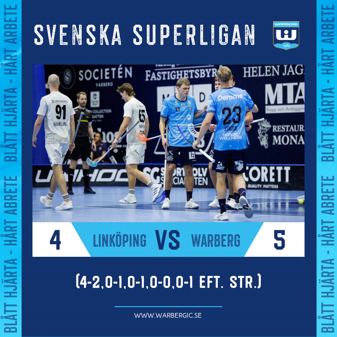 WarbergIC's tweet image. SEGER!! 💙

Efter underläge vände herrlaget och vann i straffläggning! 🤩😅
__________________
#viärwarberg #blåtthjärtahårtarbete
