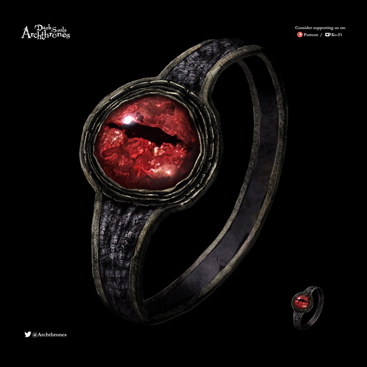 Pan_Lapa's tweet image. Red Eye Ring for @Archthrones mod
#archthrones  #darksouls #darksouls3 #darksoulsIII #eldenring #dnd5e