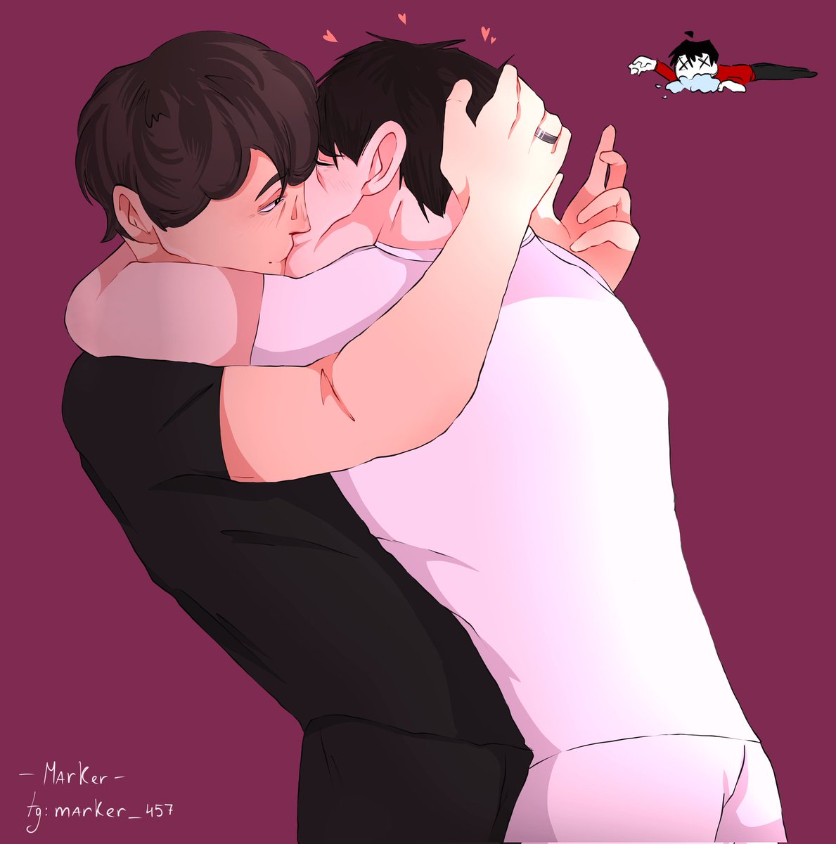 umm.. i finished this drawing with a cute kiss 🥹🥹
#SquidGame2 #001x456 #inhun