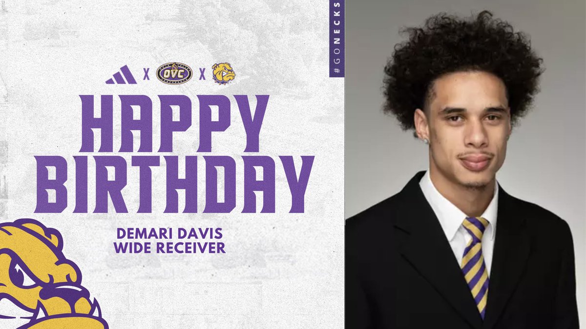 WIU Football would like to wish Demari Davis a Happy Birthday!

#GoNecks | #OneGoal | #ECI