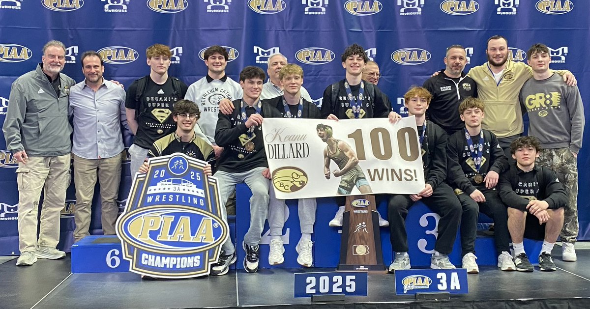 Congratulations to Keanu Dillard for getting his 100th Win in the State Finals!!!! What a day for him! Huge accomplishments!! 💪💪💪