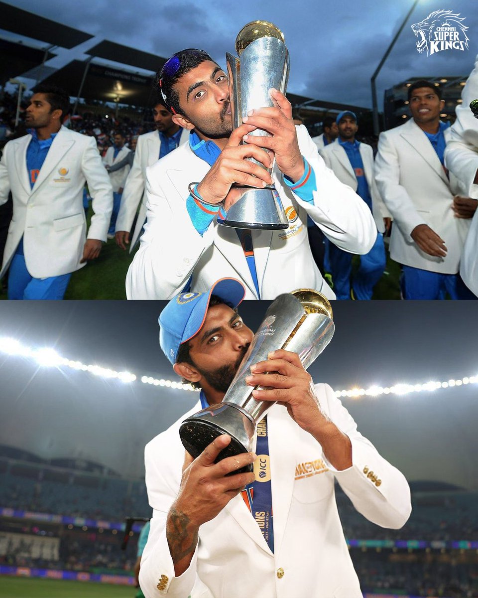 Chennai Super Kings (@chennaiipl) on Twitter photo 1️⃣2️⃣ Years Later! ⏩️😙🏆
#Whistle4Blue #ChampionsTrophyFinal
📸 : BCCI
<a href="/imjadeja/">Ravindrasinh jadeja</a> 1️⃣2️⃣ Years Later! ⏩️😙🏆
#Whistle4Blue #ChampionsTrophyFinal
📸 : BCCI
<a href="/imjadeja/">Ravindrasinh jadeja</a>