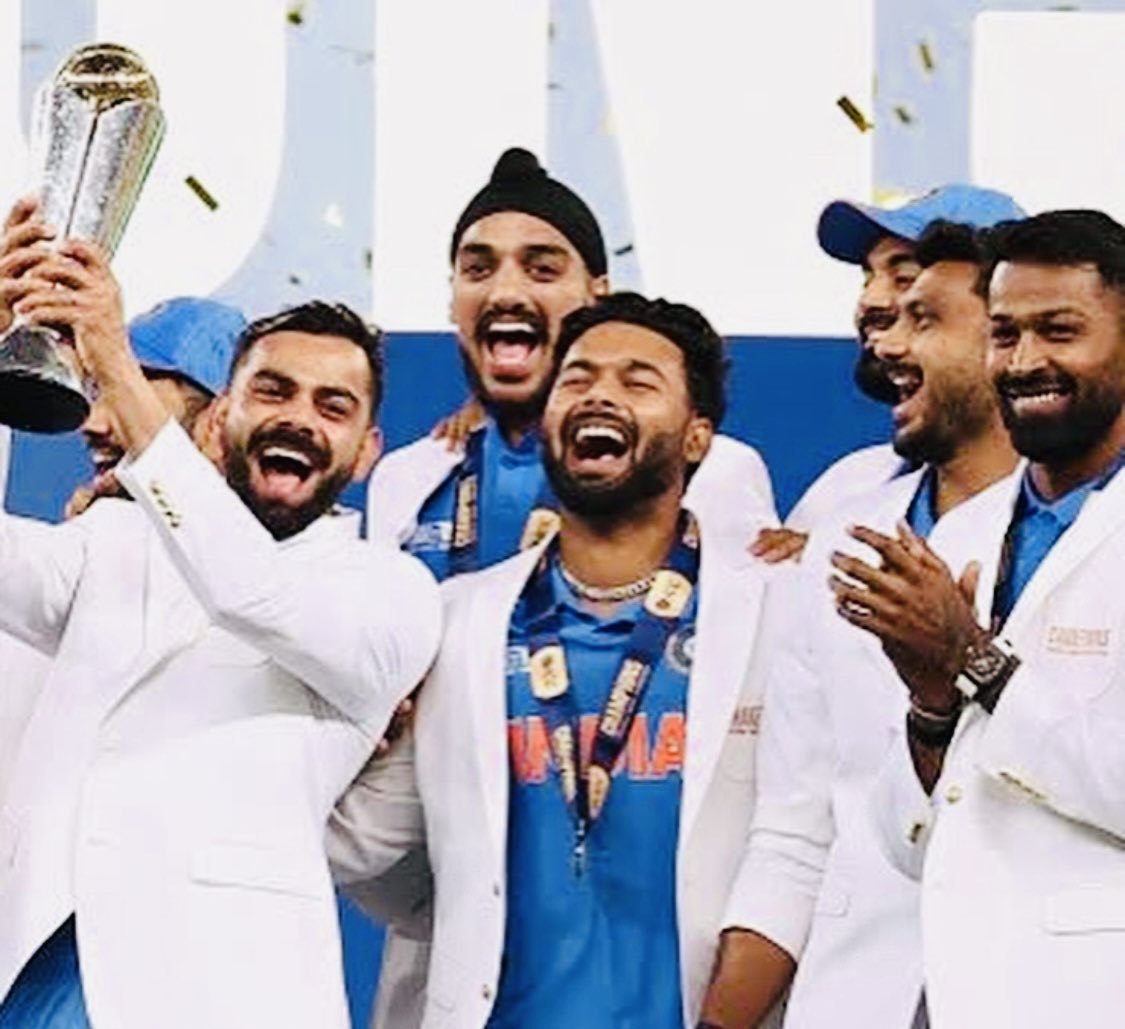 Congratulations to #TeamIndia on a stunning victory.
#ChampionsTrophy2025 
#cricket