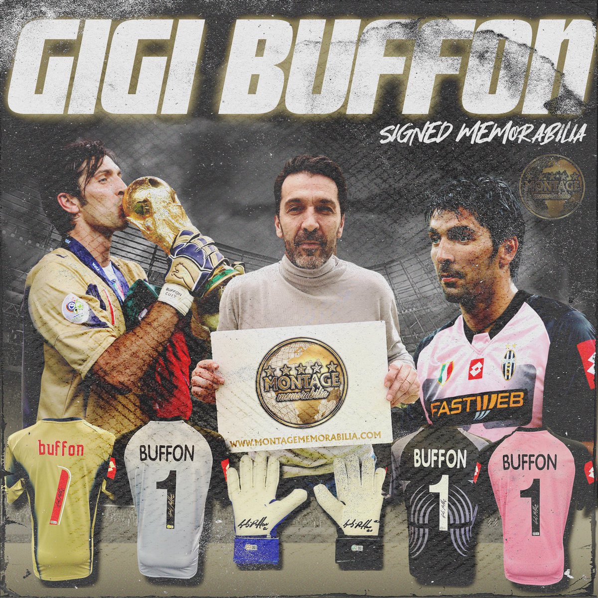 Our Gianluigi Buffon signed range is now LIVE! 🇮🇹👇🏼

Shop from a selection of signed shirts, gloves and photos from the iconic Italian goalkeeper and the undisputed GOAT of all Goalkeepers.

montagememorabilia.com/collections/gi…