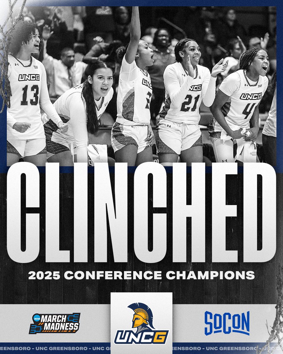MarchMadnessWBB's tweet image. SOCON CHAMPS!

The UNCG Spartans have clinched their spot in NCAA March Madness with the overtime win 😤

#MarchMadness x @uncgwbb / @SoConSports