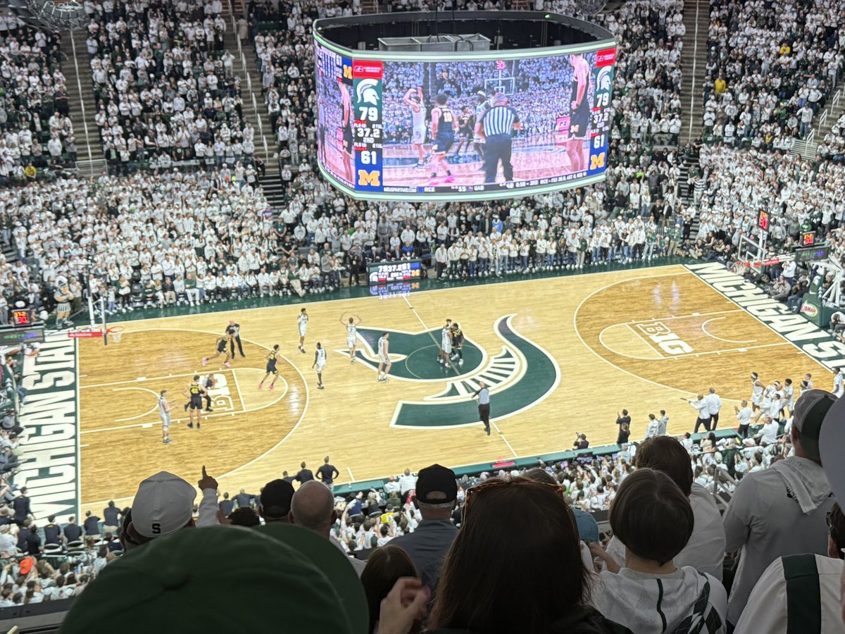 Standing on the logo on senior day during the kiss the Spartan. I wouldn’t expect anything less from scUM.
