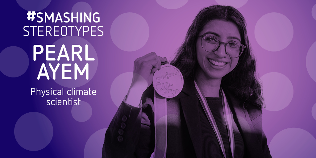 Meet Pearl Ayem. She thought science was just about engineering until she got involved in tech labs and built battle bots.   

Now, as a climate modeller, she uses data to help companies make better environmental decisions. #SmashingStereotypes #BSW25

youtube.com/watch?v=I8XIvs…