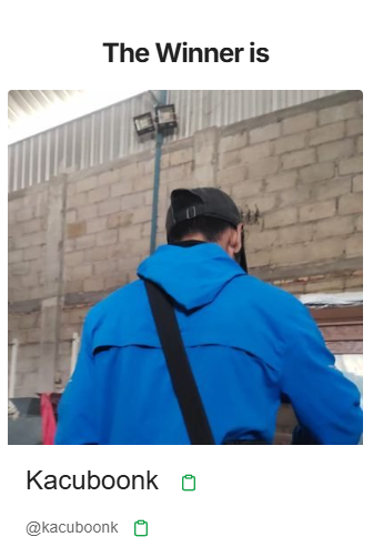 🛑CLOSE🛑

Congratulations to our winner: <a href="/kacuboonk/">Kacuboonk</a> 

Please DM me to claim your 1600 $KAS prize!