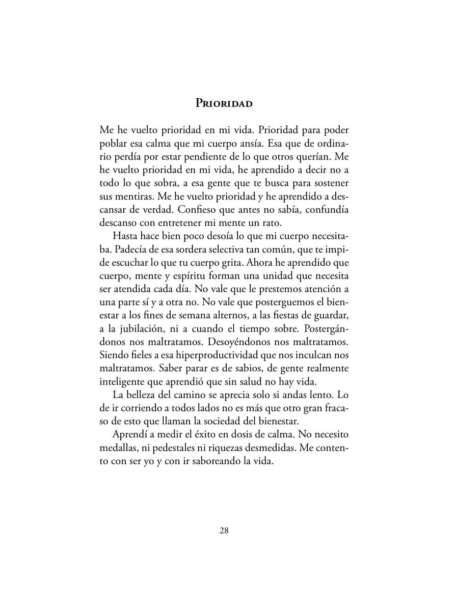 Esto para recordar que debemos ser la prioridad de nuestras vidas ♥️
Del libro de nuestra amiga María Pilar Álvarez Menéndez de su libro: “Justo al otro lado del miedo”.
#cementeriodelibros
#justoalotroladodelmiedo