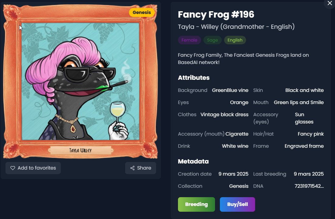 Don't know who hodl this beauty 😍
#NFT #BasedAI <a href="/getbasedai/">BasedAI</a>  <a href="/pepecoins/">Pepecoin</a>