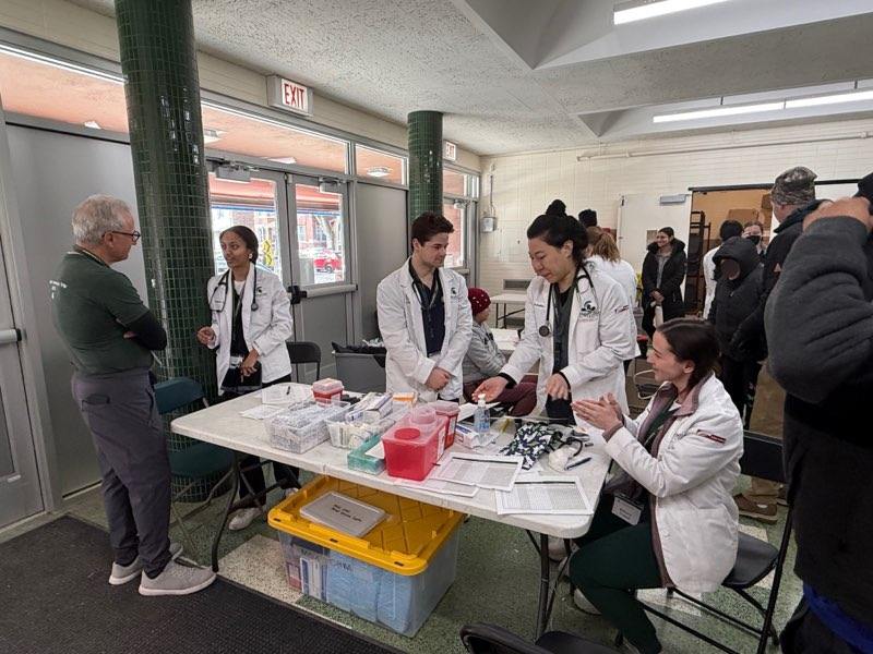 Missionola's tweet image. Thanks to the students and faculty of Michigan State University medical school who joined us for almost and entire week to help with medical screenings and the pantry. The group also helped at our afterschool and seniors’ program.