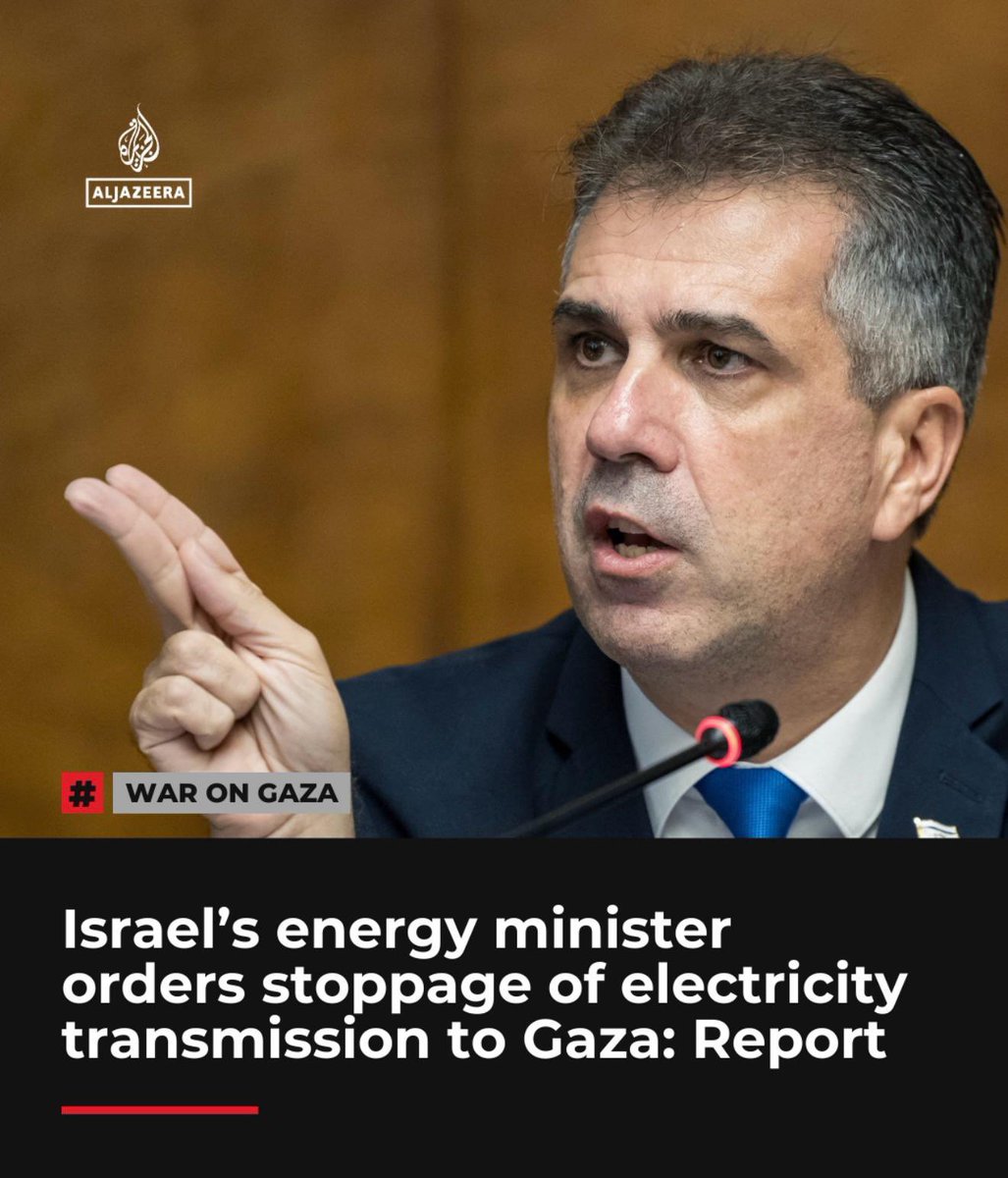 omarsuleiman's tweet photo. Zionists are always spewing lies about what Gaza “could’ve been” after Israel says it “withdrew” from Gaza in 2005, yet these genocidal maniacs have complete control of Gaza’s land + air + sea borders, as well as its cellular and electricity grids, turning them on and off at their whim and fancy. This is version 2.0 of Israel’s genocide.