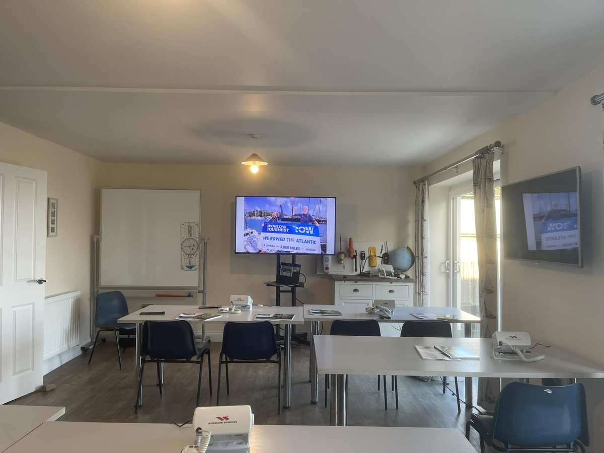 The new classroom is all set and ready to go. Looking forward to welcoming the first World's Toughest Row class of 2025 to our new SeaSports Southwest home! On Friday.