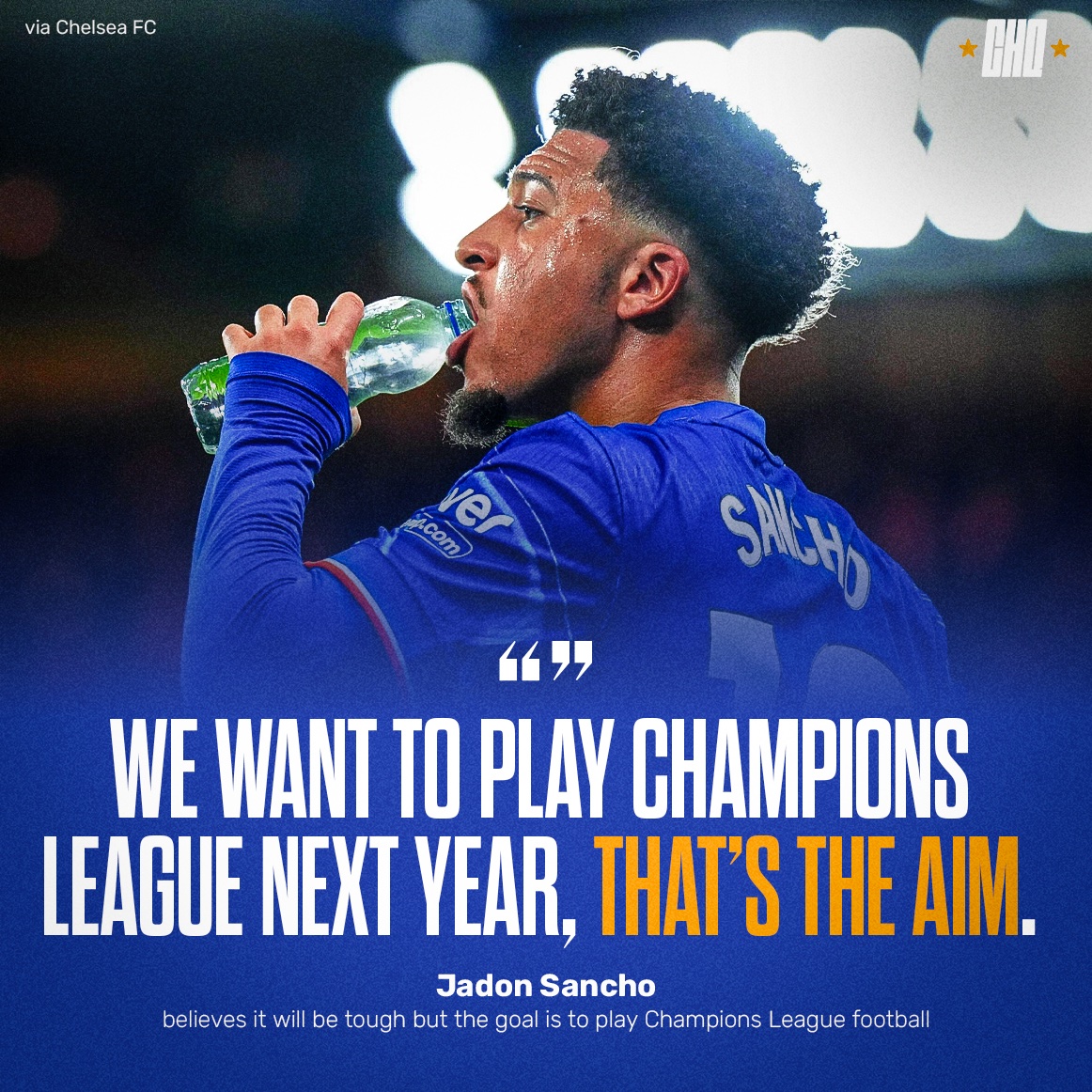 The goal is clear. ⭐