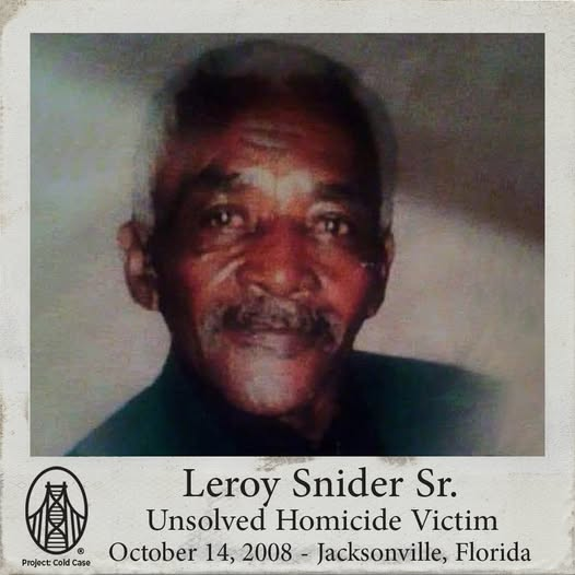 896robinson's tweet photo. Project: Cold Case
Leroy Snider Sr.'s body was found on October 14, 2008, on West 7th Street in Jacksonville,
https://t.co/lJySKakHB5 https://t.co/zjBS8SDoUp