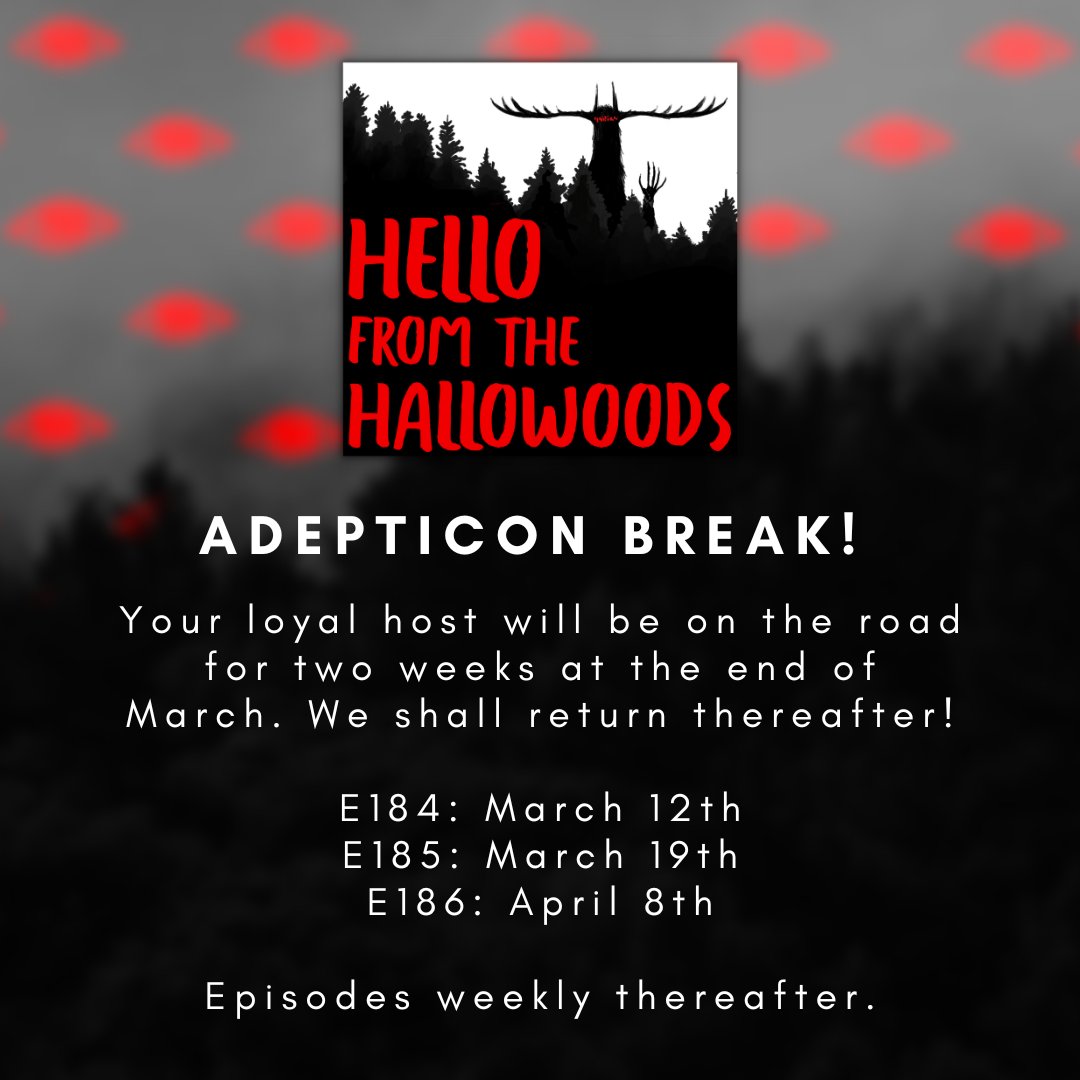 We will be on a short two-week break at the end of March for Adepticon! This is the only other break on our radar until the end of the summer. 🖤✨