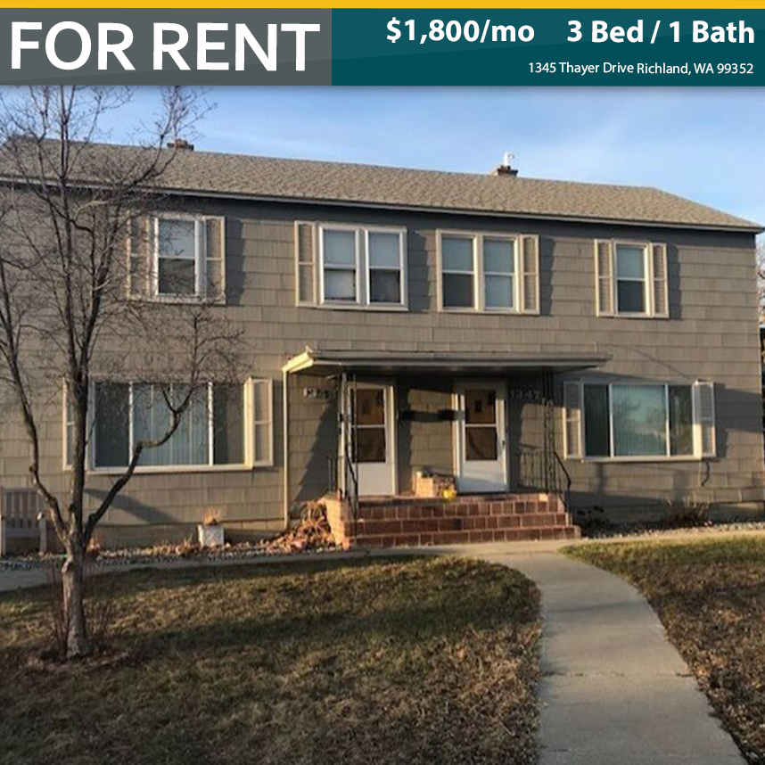 EverStar_Realty's tweet photo. For Rent: Central Richalnd 3 Bed duplex available! Features include fenced yard, large basement with W/D connections and small pets allowed with approval/fee. Check it out! https://t.co/kugSvGrXAn

#tricitieswa #richlandwa #forrent https://t.co/7dcbpynUAH