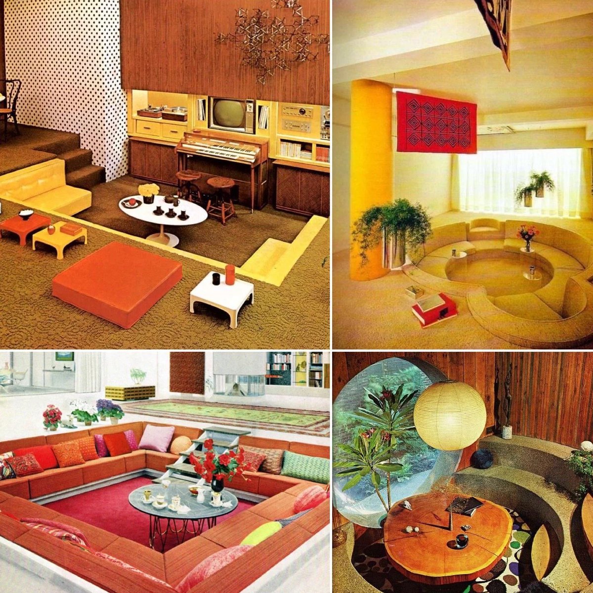 9. These 70s "conversation pits" need to be brought back