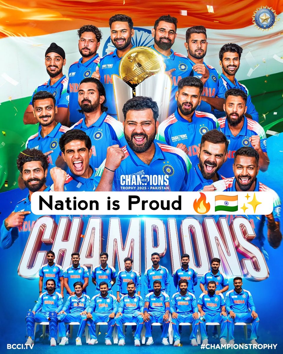 InComfort98's tweet photo. Nation is Proud 🔥🇮🇳✨
.
.
Image Credit :- ( @indiancricketteam )
.
#teamindia #teamindia🇮🇳 #winner2025✌️🏆🏅🥇 
.
@InComfort98 https://t.co/OIEkmlNArb