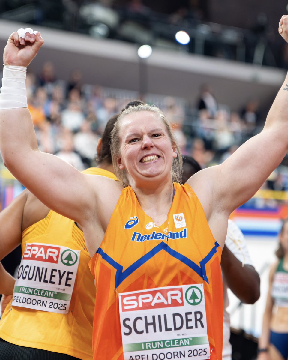 Global Sports Communication (@globalsportscom) on Twitter photo Gold at home! ๐ฅ
@jessxxx19 ๐ณ๐ฑ sets a national shot put record with a 20.69m throw (the furthest at the <a href="/EuroAthletics/">European Athletics</a> Indoor Championships since 1992), securing the European Indoor title!
#TeamGSC #Apeldoorn2025 Gold at home! ๐ฅ
@jessxxx19 ๐ณ๐ฑ sets a national shot put record with a 20.69m throw (the furthest at the <a href="/EuroAthletics/">European Athletics</a> Indoor Championships since 1992), securing the European Indoor title!
#TeamGSC #Apeldoorn2025
