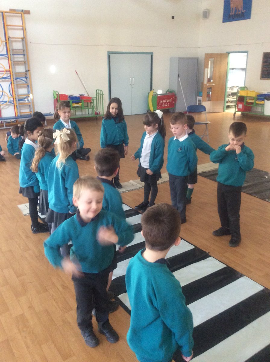 It was Road Safety this week. We learnt how to stay safe and cross the road safely #skillsforlife