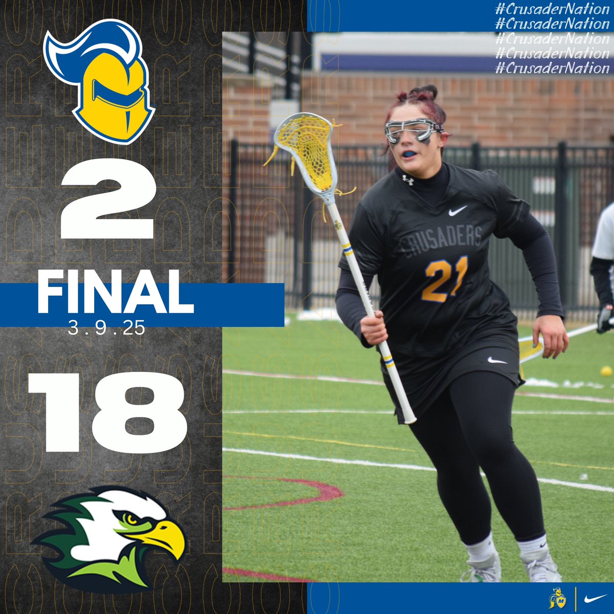 Final against Life University.

#crusadernation