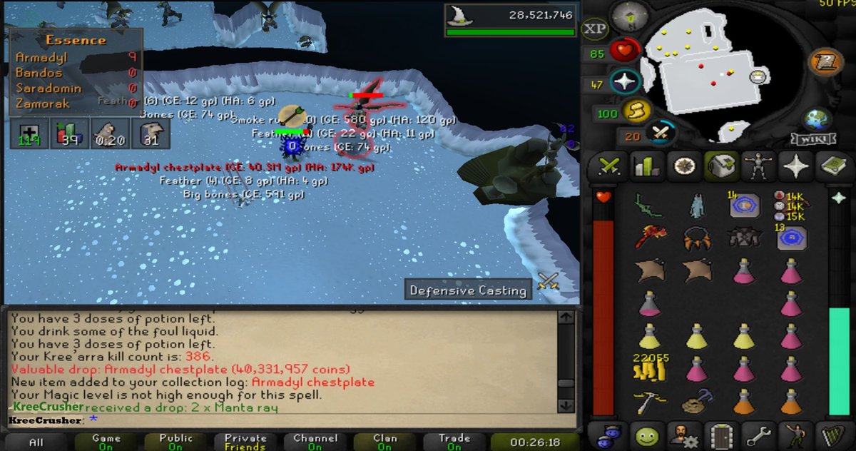 B_AWSOME's tweet image. Kree with the #RNGBlessing
Lfg!

#OSRS