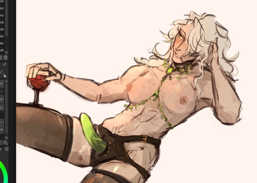 I did green to be funny but it works