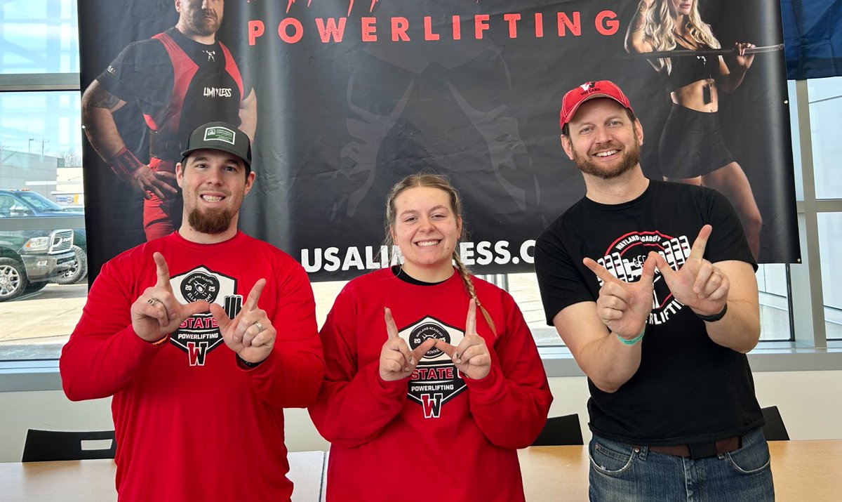 Great job by Ella Kikkert (class of ‘26) getting 10th place at The WHSPA State Powerlifting Meet today! Way to #RingTheBell