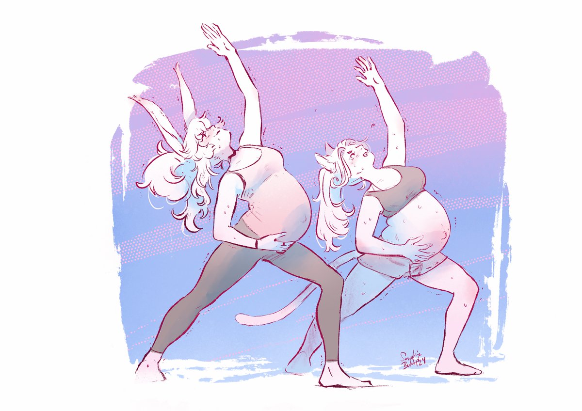 Sapphic💋Bump (commissons closed) tweet media