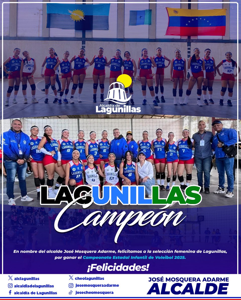 ¡Felicidades, Campeonas!
#CiudadOjeda
#Lagunillas
#GestionyCompromiso