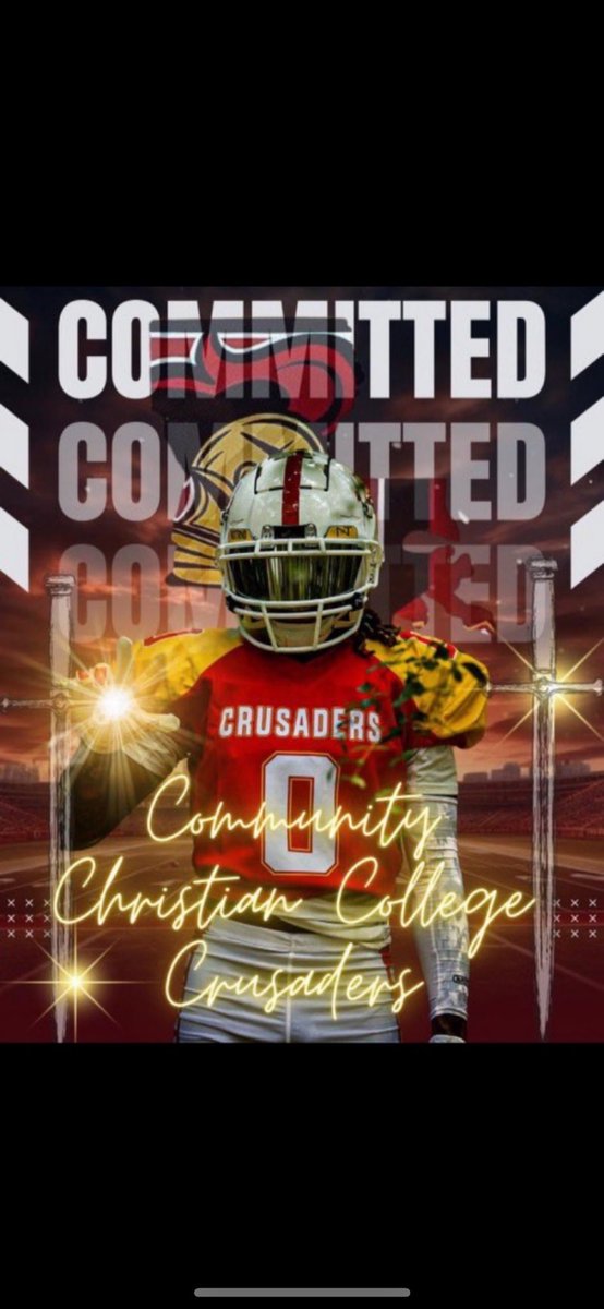 100% Committed 
#AGTG
<a href="/Coach_Mac23/">Coach Logan McAlpin</a> 
<a href="/LouisianaCommu1/">Community Christian College Crusaders</a>