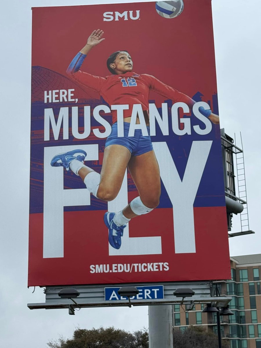Kind of surreal to see your kid <a href="/nataliaalysee/">Natalia Newsome</a> on a billboard.. especially at the same place that means so much to me!

<a href="/SMUVolleyball/">SMU Volleyball</a>
#PonyUp
#SMU