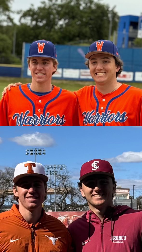Two of the best arms to come out of WHS sharing the bump again this weekend love to see it 💙 🧡