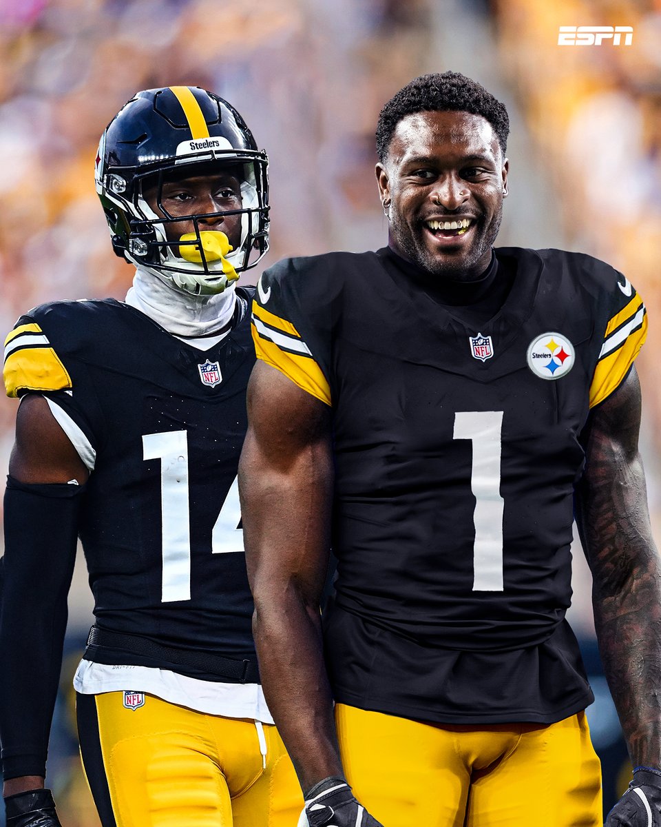 A new duo in Pittsburgh 🔥 

Where does Pickens-Metcalf rank among the best WR duos in the NFL? 🤔