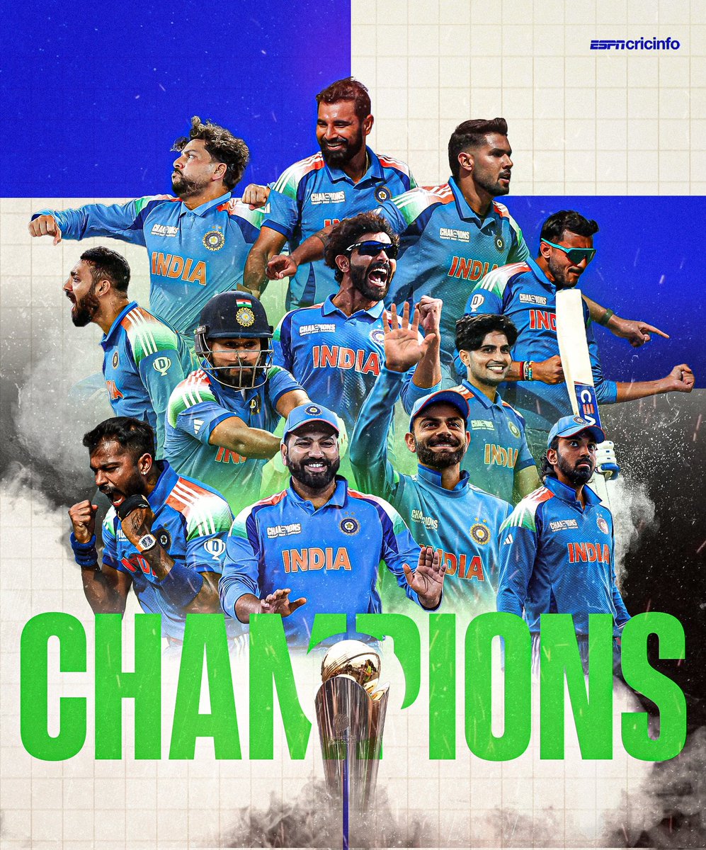 ManasShimpi's tweet photo. India WIN the CHAMPIONS TROPHY 🏆 2025💙 https://t.co/3xDZ1u6gfC