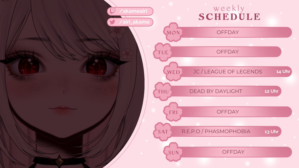 🌸Streamplan 10.03 - 16.03 🌸