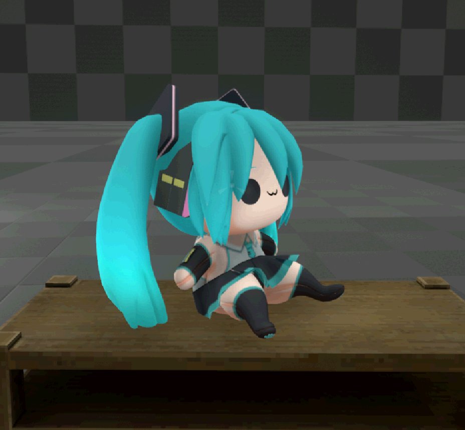 I made a Miku plushie in #voicesofthevoid for #MikuDay 

#b3d #art #Miku