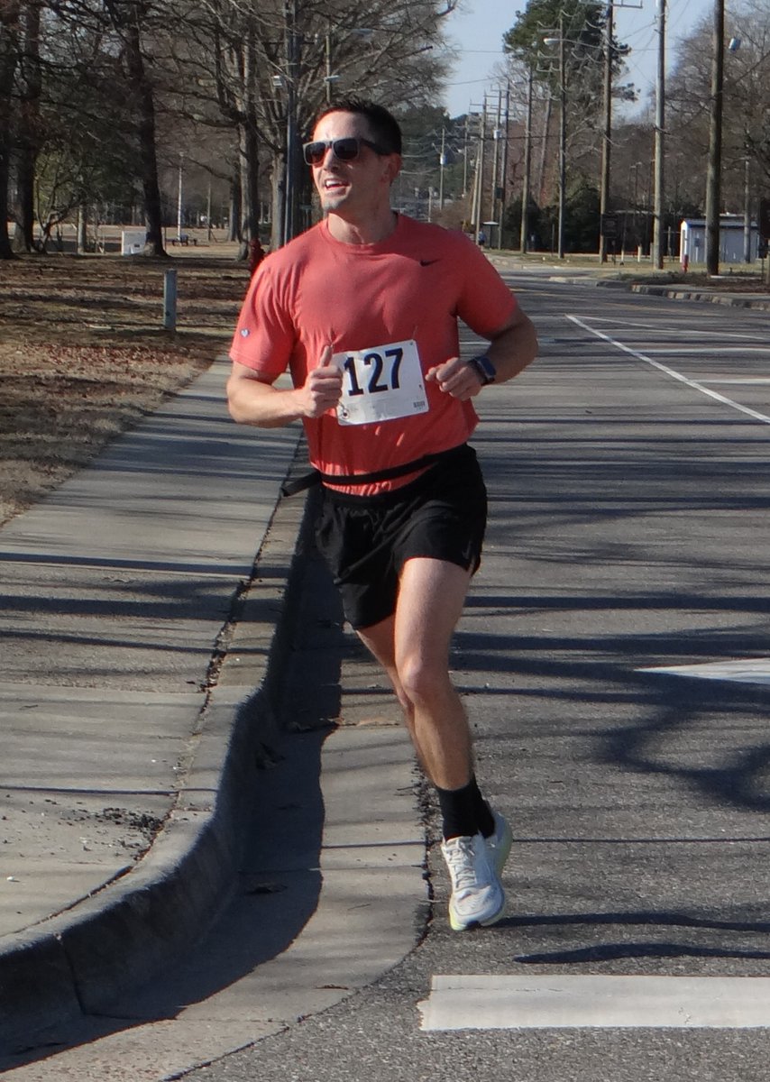 Winners at the 26th Annual FORT EUSTIS 10K RUN held Saturday, Mar 8, 2025: Men- 1) Adam Morris, 37 of Norfolk VA: 42:25 (6:50 per mile pace); 2) Peter Okwera, 34 of Hampton VA: 44:39; 3) Morgan Ryker, 37 of Williamsburg VA: 45:08.
(1/2)