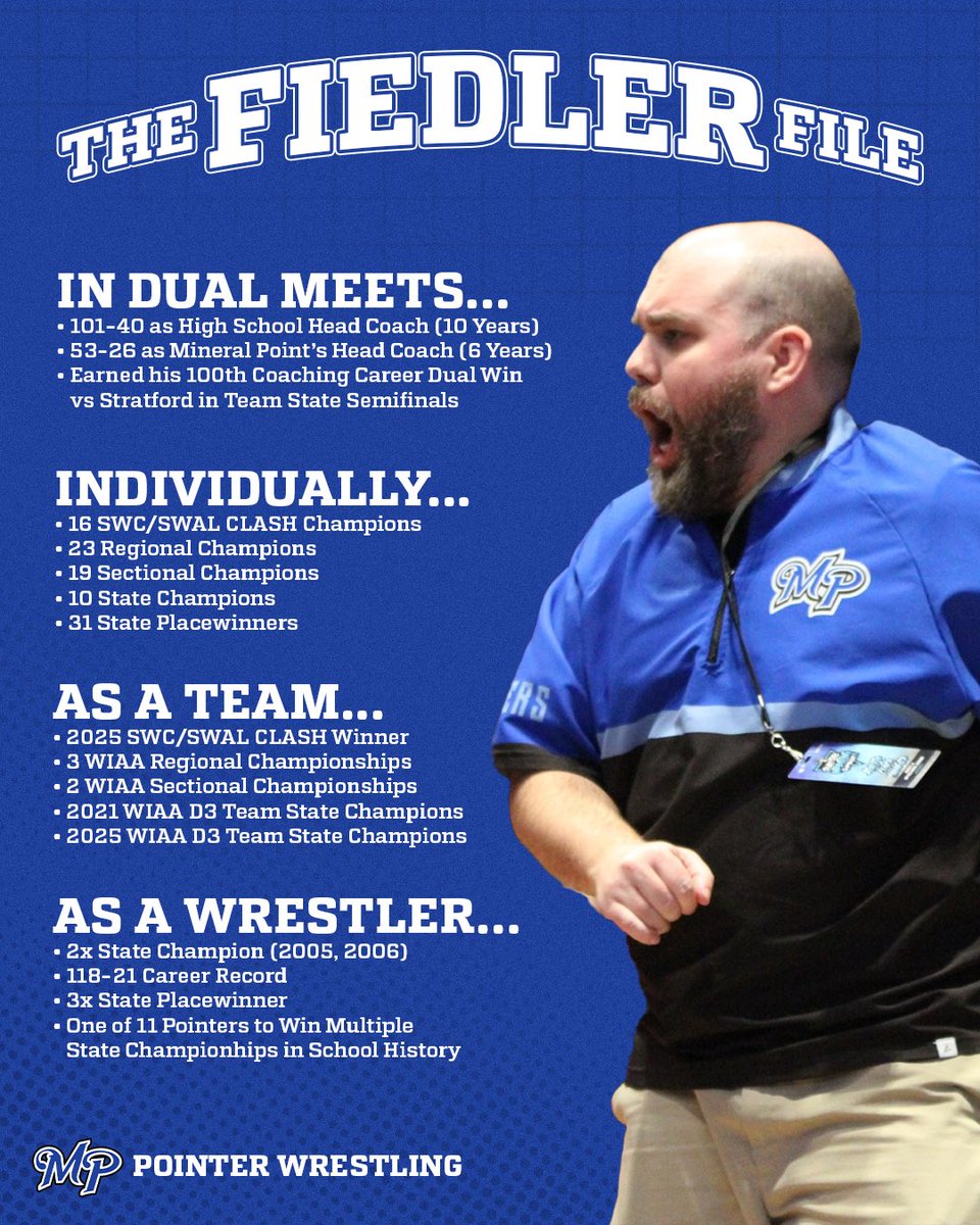 The Fiedler File 📁📁📁
Our Head Coach Adds to His Resume

#wiaawr