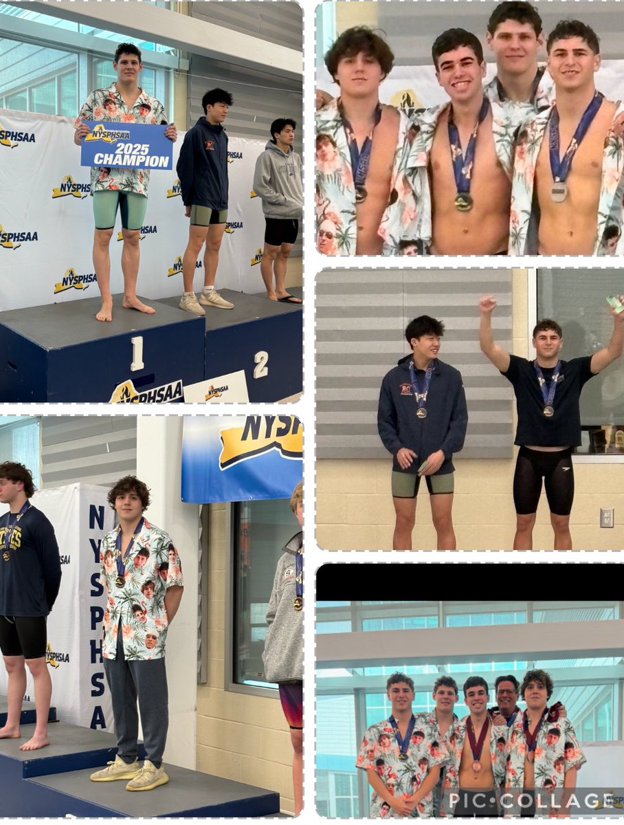 HWPSBulldogs's tweet photo. What a great weekend for these young men at the NYSPHSAA State Swim Championships. Congratulations to the athletes, coaches, parents and all those involved. #GoBulldogs ⁦@Alexa_ndra_G⁩ https://t.co/M8COOexlmv